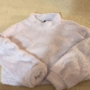 SHEIN Women's Teddy Jacket - Soft Lavender